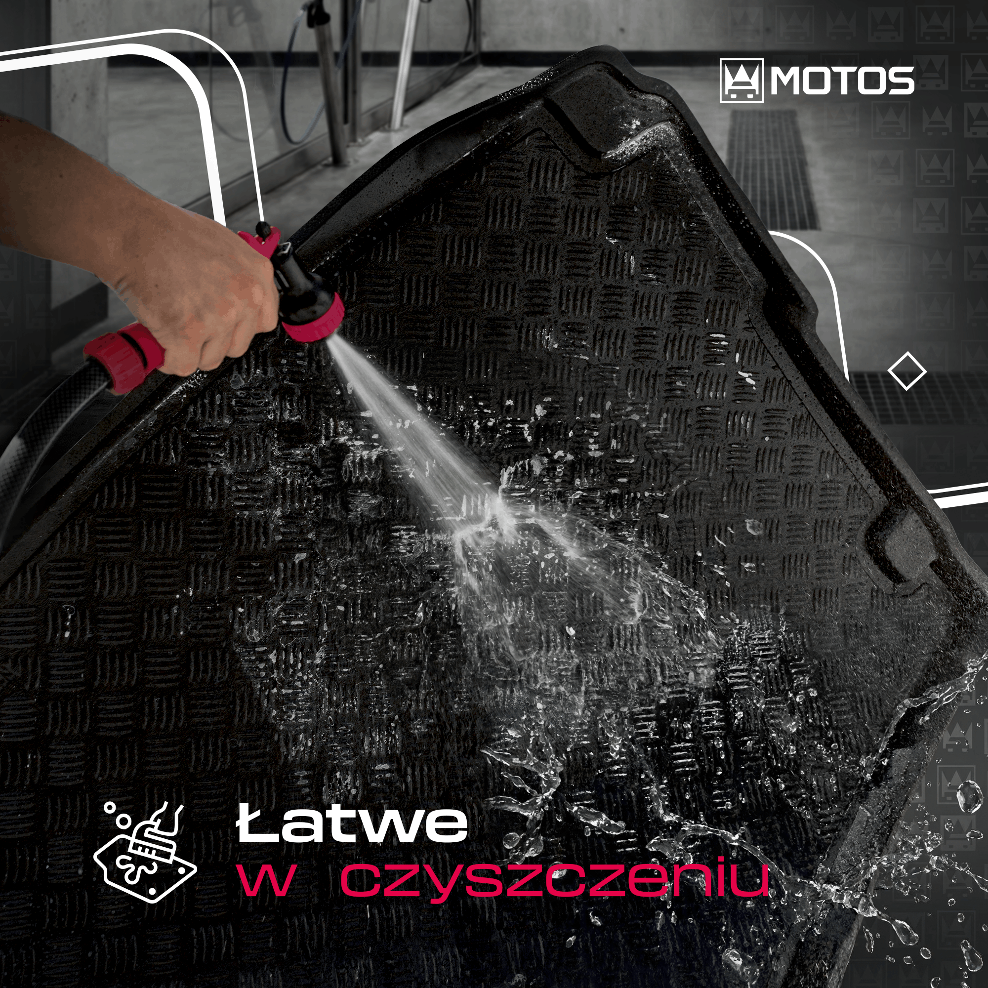 Łatwe czyszczenie maty bagażnika