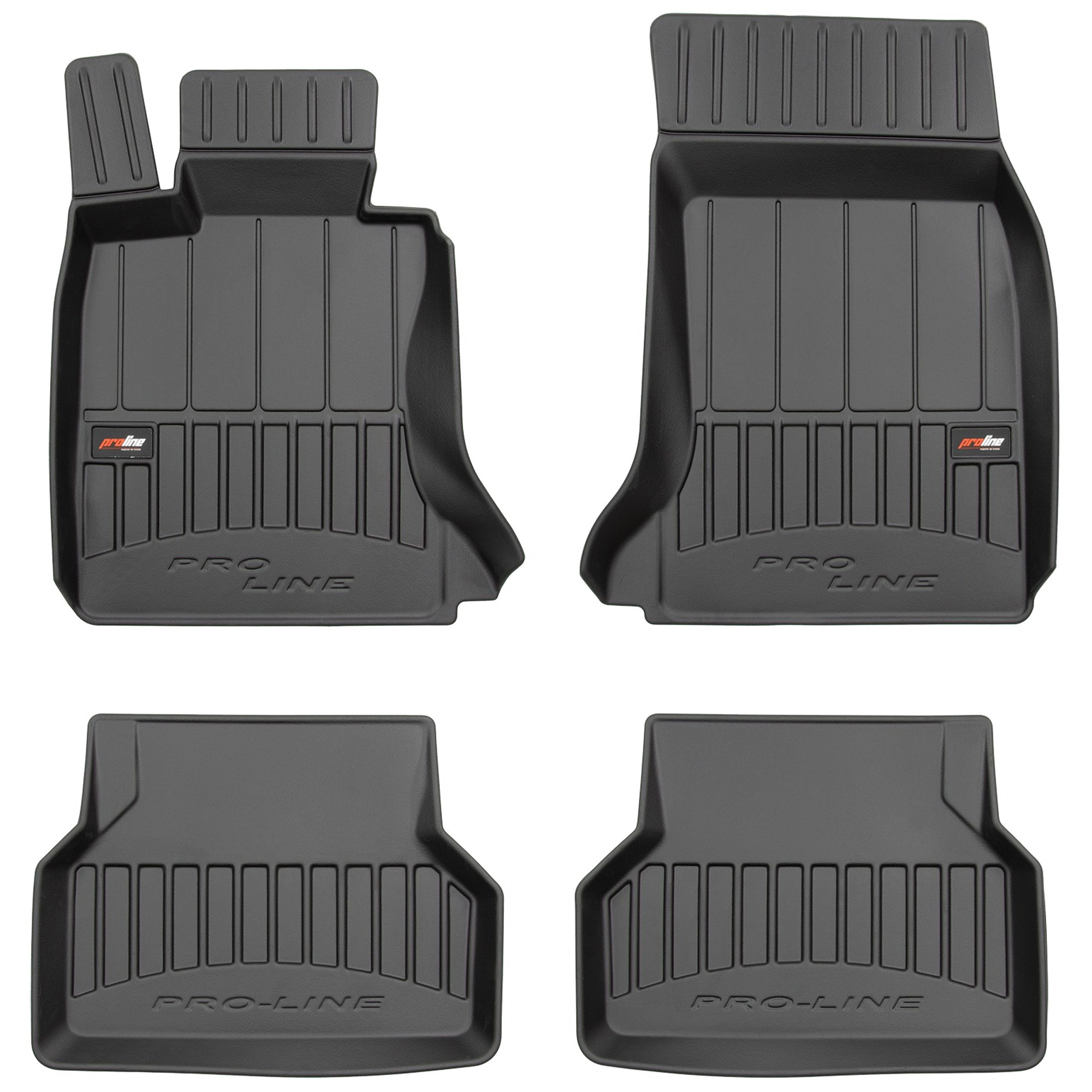 Tappetini Auto FROGUM ProLine 3D Per BMW Serie 5 E60/E61 (2003-2010) - Set In TPE, Bordi Alti 7 Cm, Antiscivolo, Su Misura - 4