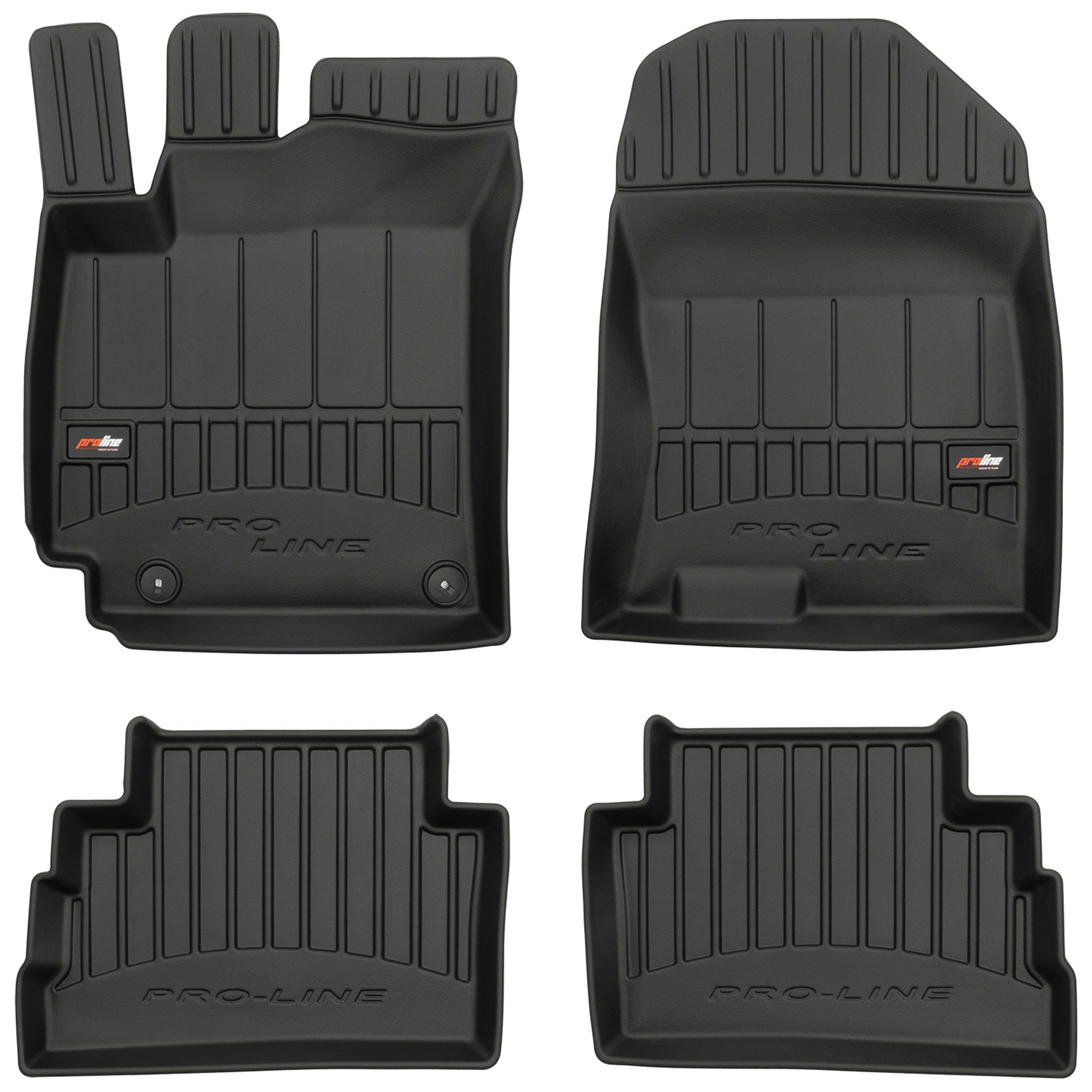 FROGUM ProLine 3D Set Tappetini Auto Esclusivi Per Hyundai Kona (dal 2017) – Materiale TPE UltraFlex, Bordi Alti 7 Cm, Antiscivolo, Design Lusso