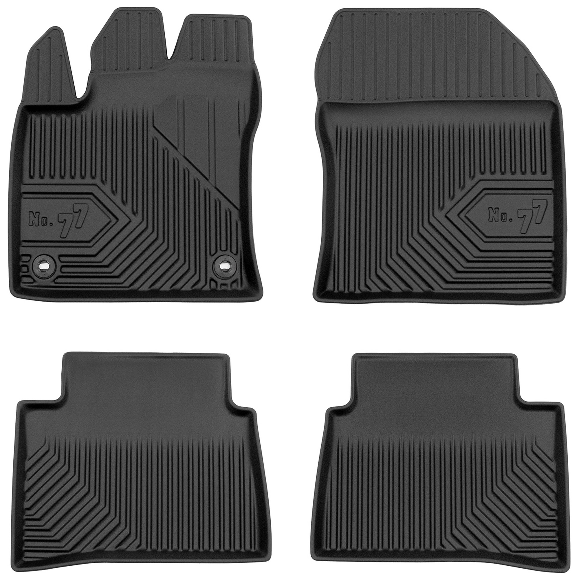 Tappetini BASIC in velluto nero per: furgone per consegne Toyota ProAce I (2013-2016