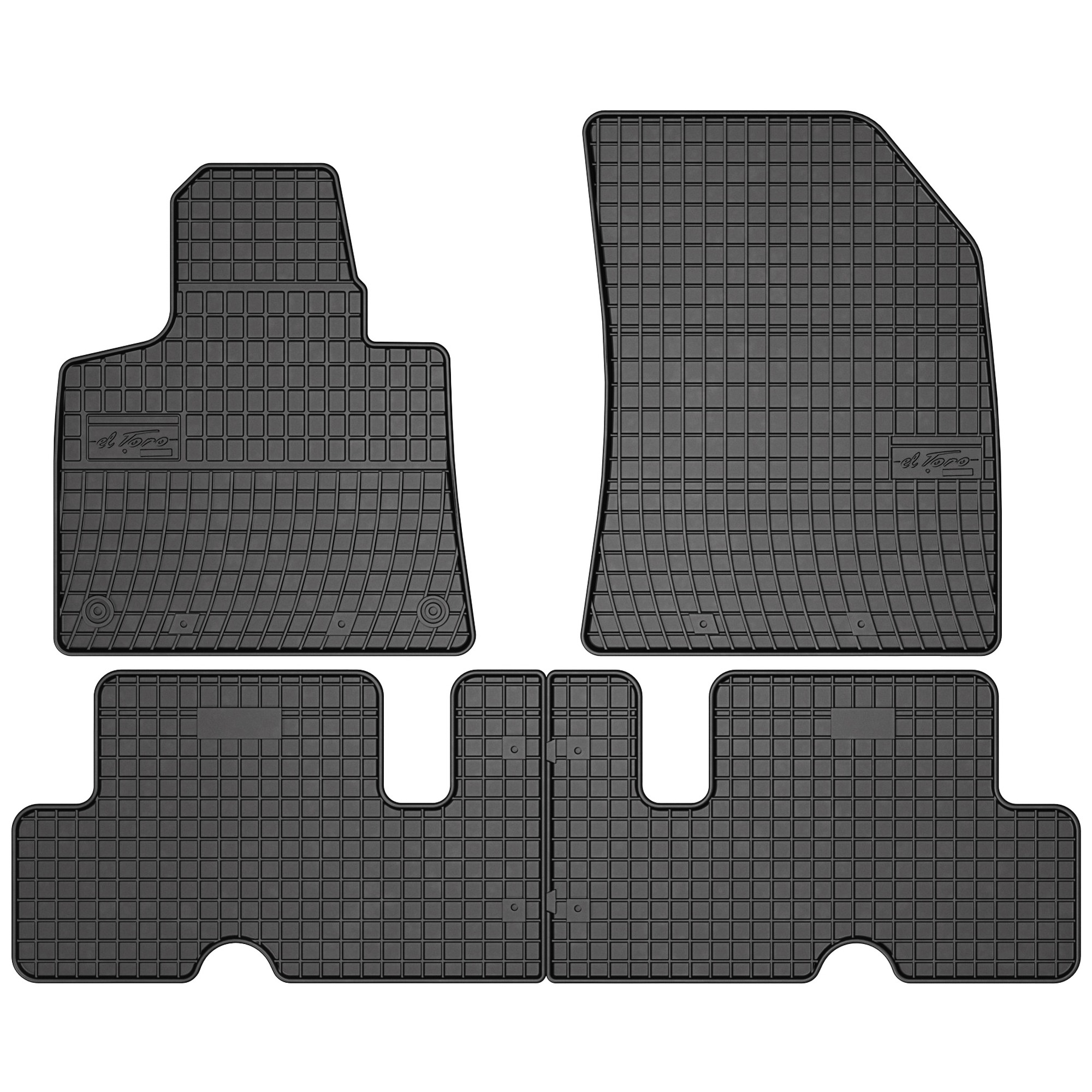 FROGUM Tappetini Auto E Vasca Baule Su Misura Per Citroën C4 Picasso II (2013-2019) – Gomma TPE Con Bordi Alti 7cm